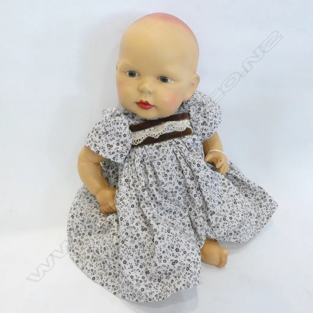 VINTAGE 'BABY BLUE EYES' DOLL MADE IN JAPAN - H. 370MM Image 1++